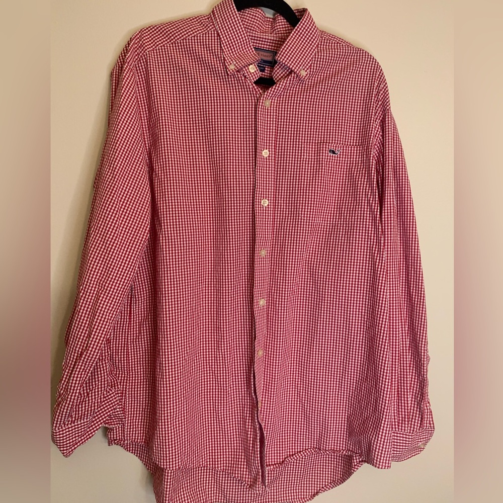 Vineyard Vines Tucker long sleeve button up shirt size large.